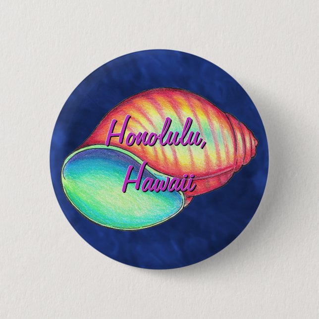 Rainbow Shell Button (Front)
