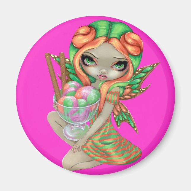 "Rainbow Sherbet Fairy" Magnet (Front)