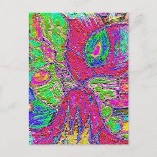 Rainbow Sherbet Foiled Postcard