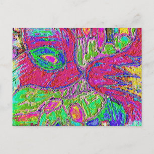 Rainbow Sherbet Foiled Postcard