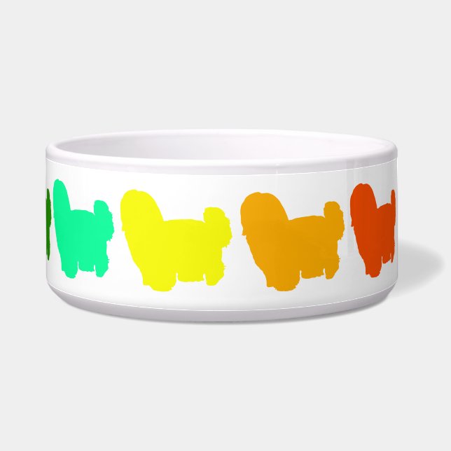 Rainbow Shih Tzu Pet Bowl (Right)