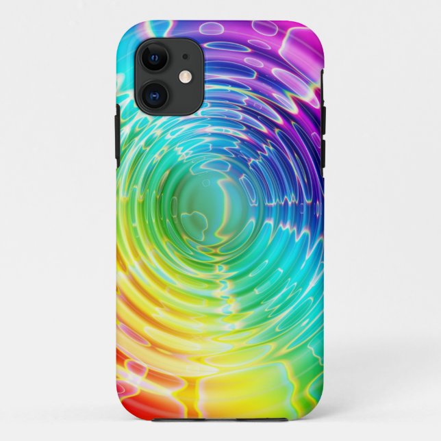 Rainbow Shockwave Case-Mate iPhone Case (Back)