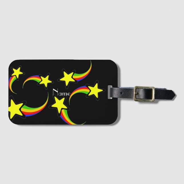 Rainbow Shooting Stars Thunder_Cove  Luggage Tag (Front Horizontal)