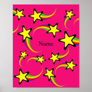 Rainbow Shooting Stars Thunder_Cove Poster