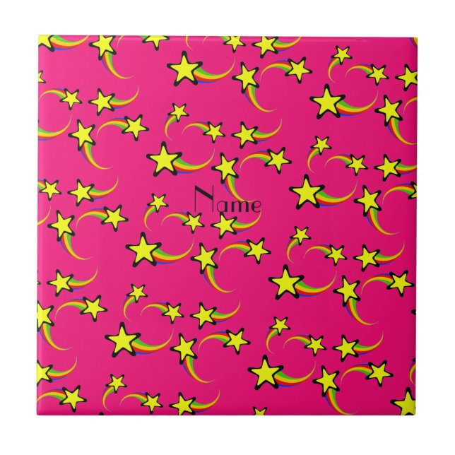 Rainbow Shooting Stars Thunder_Cove Tile (Front)