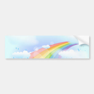 Rainbow Shower Bumper Sticker