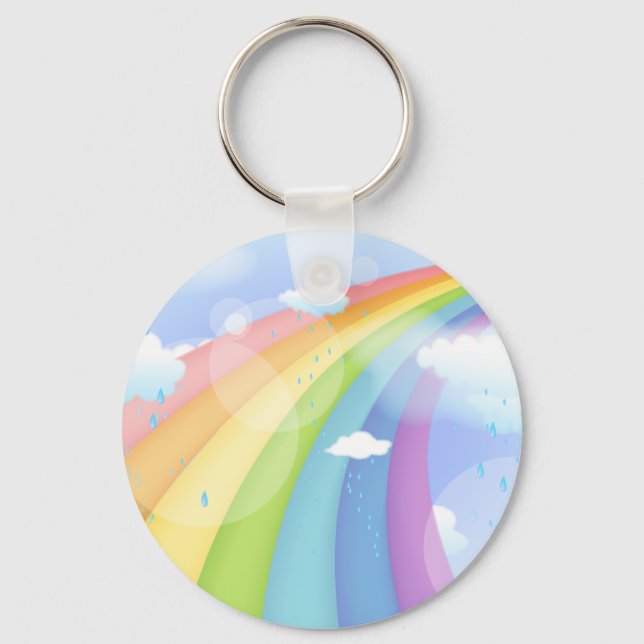 Rainbow Shower Key Ring (Front)