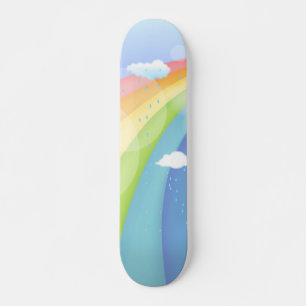 Rainbow Shower Skateboard