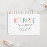 Rainbow simple colourful modern typography 
