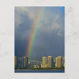 Rainbow Skies Office Personalise Destiny Destiny'S Postcard