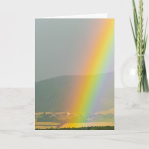 Rainbow Skies Office Personalise Destiny Destiny'S Thank You Card