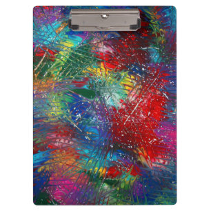 Rainbow Slashes Clipboard