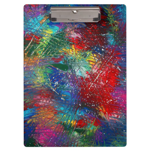 Rainbow Slashes Clipboard (Front)