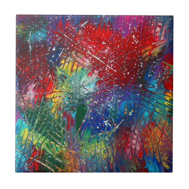 Rainbow Slashes Tile (Front)