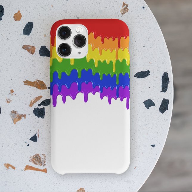 Rainbow Slime Paint Drips Colourful Case-Mate iPhone Case (Creator Uploaded)