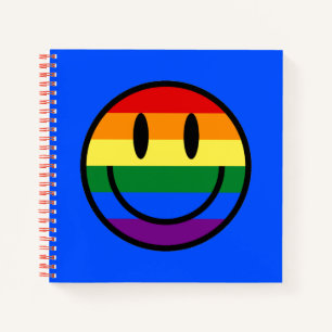 Rainbow Smiley Face Notebook