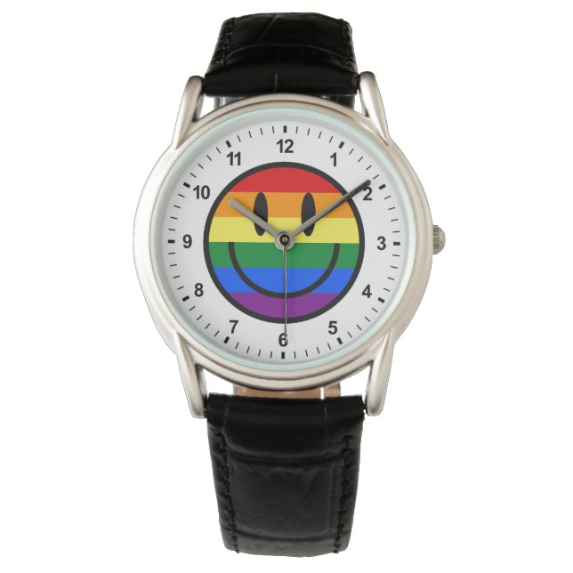 Rainbow Smiley Face Watch (Front)