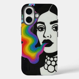 Rainbow smoke phone case