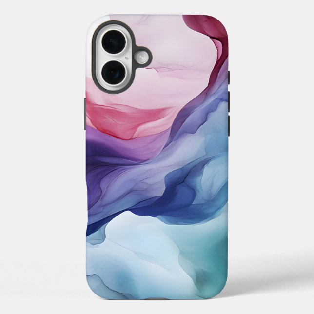 Rainbow smoke swirl pattern Case-Mate iPhone case (Back)