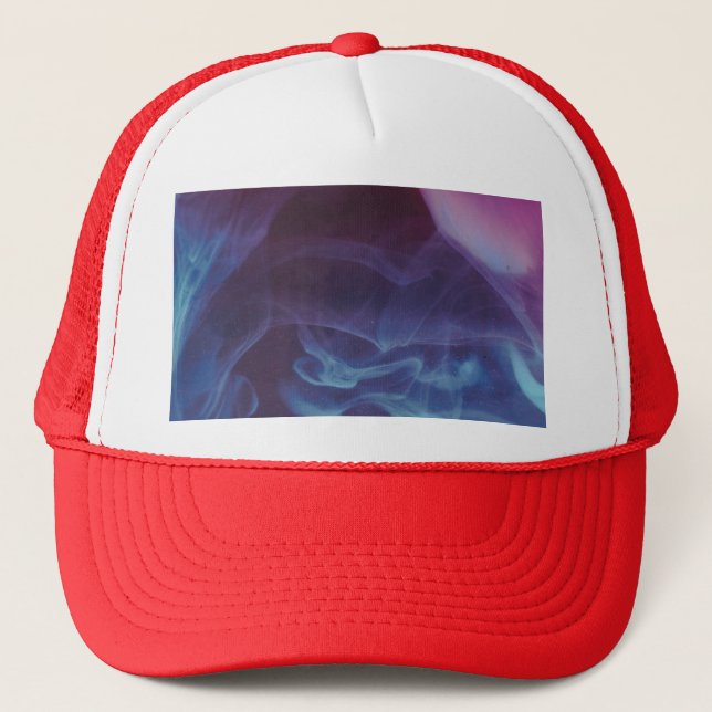 rainbow smoke trucker hat (Front)