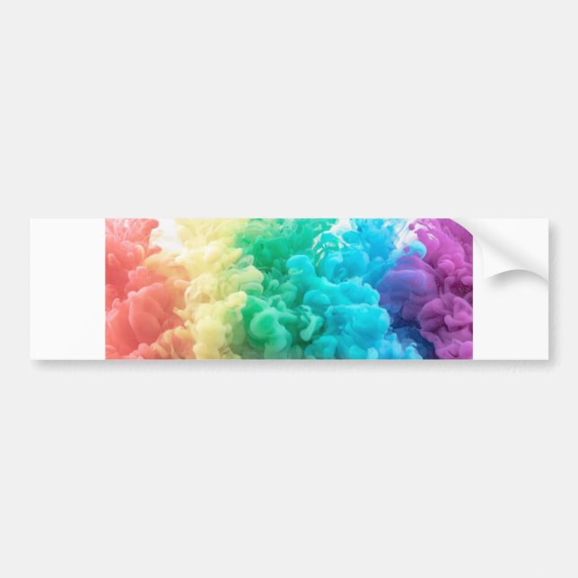 rainbow smokes bumper sticker (Front)