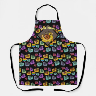 Rainbow Snails 'take it slow' Apron