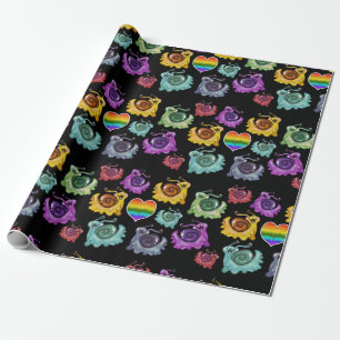 Rainbow Snails Wrapping Paper