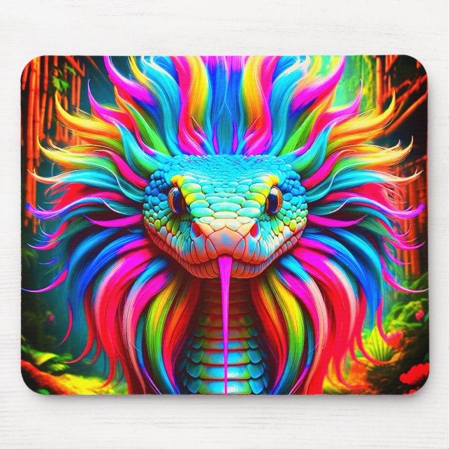 Rainbow Snake Mouse Mat (Front)