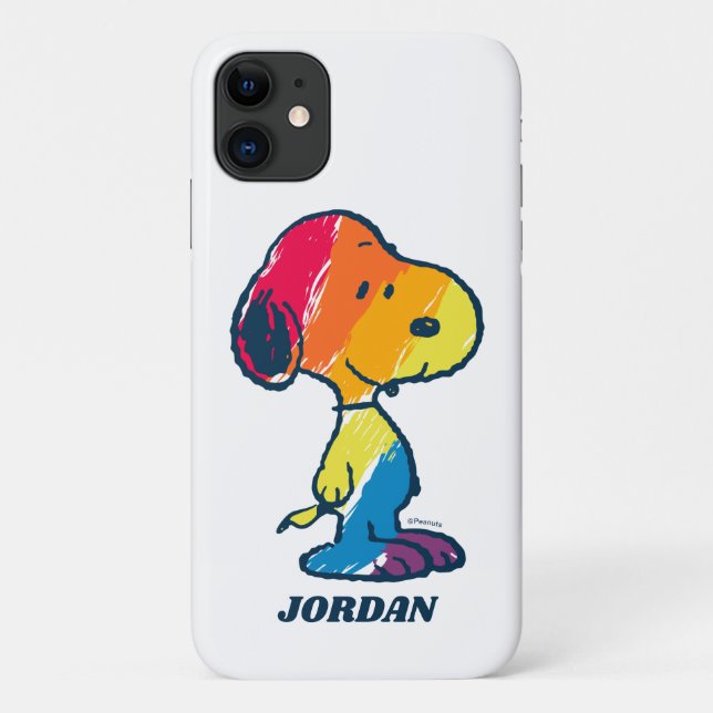 Rainbow Snoopy Case-Mate iPhone Case (Back)