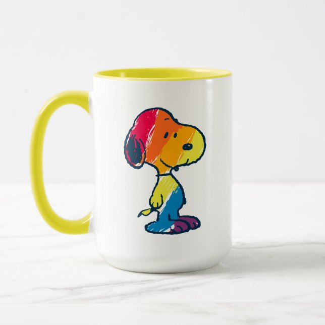 Rainbow Snoopy Mug (Left)