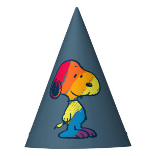 Rainbow Snoopy Party Hat