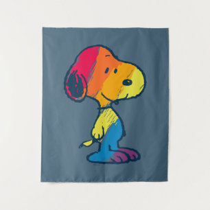 Rainbow Snoopy Tapestry