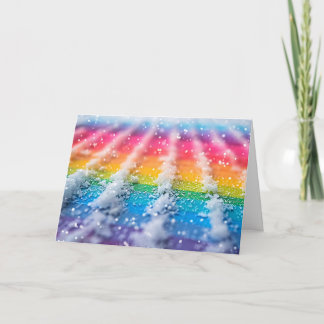 Rainbow Snow Card