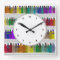 Rainbow Soap Bottles Colourful bathroom clock