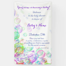 Rainbow Soap Bubbles Baby Shower
