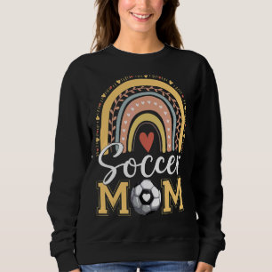 Rainbow Soccer Mum Mummy Game Day Mothers Day Sweatshirt