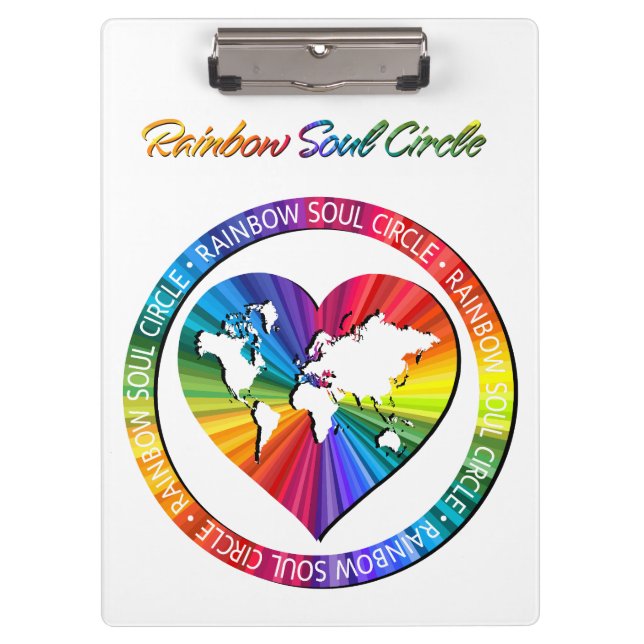 Rainbow Soul Circle Clipboard (Front)