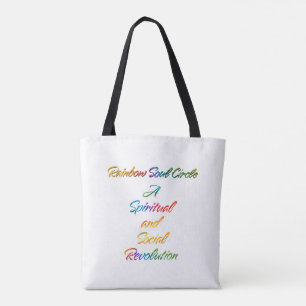 Rainbow Soul Circle Tote Bag