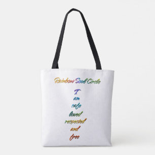 Rainbow Soul Circle Tote Bag