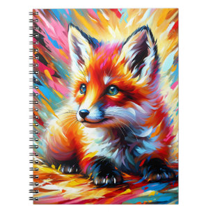 Rainbow Spark Fox Notebook