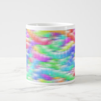 Rainbow sparkle bubbles large coffee mug