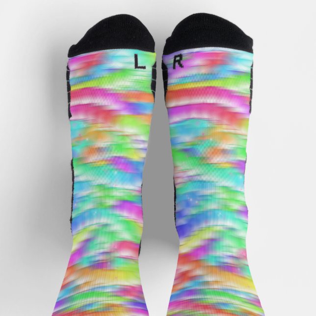 Rainbow sparkle bubbles socks (Top)