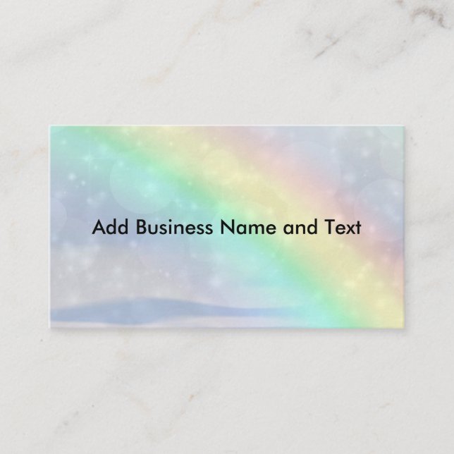 Rainbow Sparkle Business Card (Front)