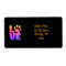 Rainbow Sparkle - Paw Print Love on Black address