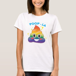 Rainbow Sparkle Poop Emoji Poop-LA Shirt