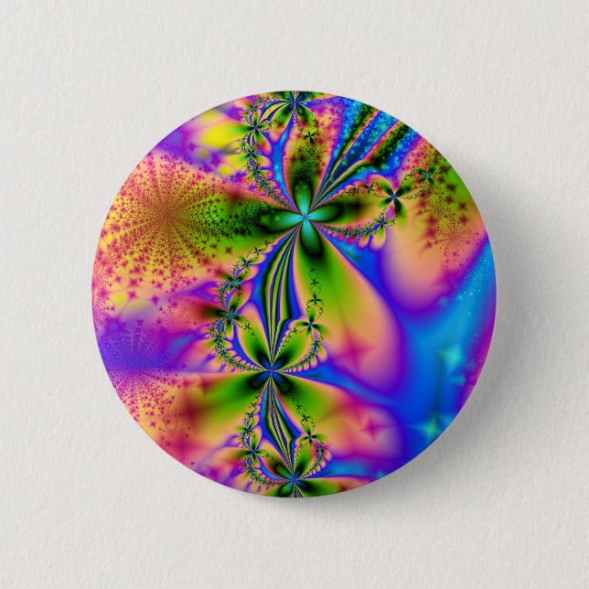 Rainbow Sparkles Button (Front)