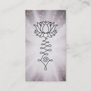 *~* Rainbow Sparkles Lotus Reiki Healing Energy Business Card