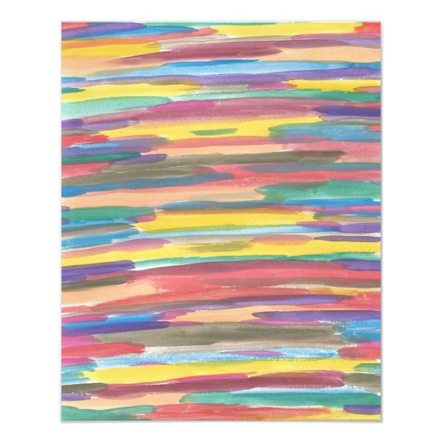 Rainbow Spectrum Abstract Art Print (Front)