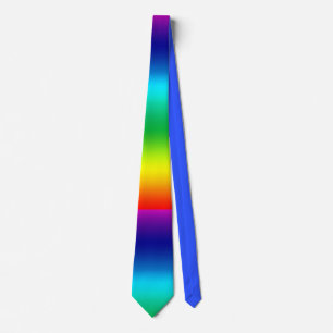 Rainbow Spectrum Gradient Colours Tie
