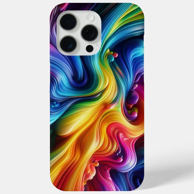 Rainbow Spectrum, rainbow camo, multi-coloured Case-Mate iPhone Case (Back)